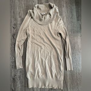 Banana republic tan sweater dress